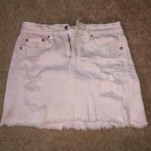 American Eagle Distressed Denim Skirt